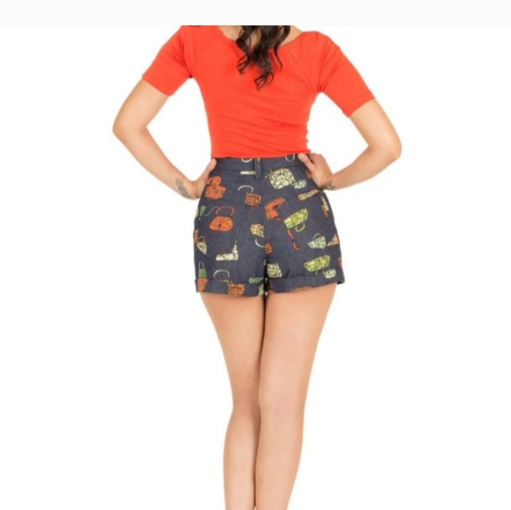Tatyana High Waist Pinup Style Shorts NWT sz XS